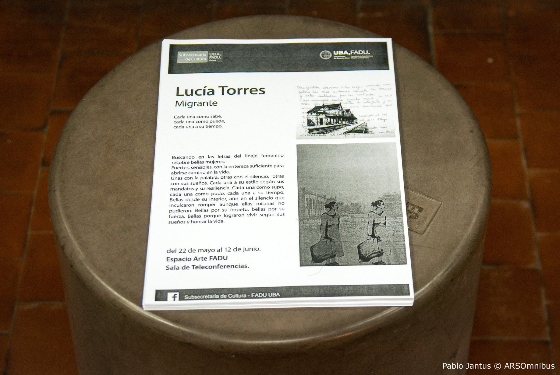 Lucía Torres - Muestra individual "Migrante" 2018