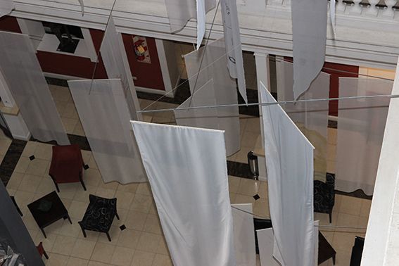 LUCIA TORRES - Instalación «Migrante» en María Elena Kavetz Gallery, Córdoba