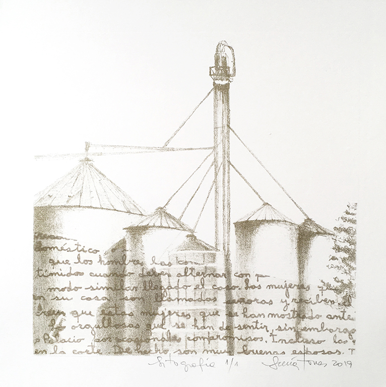 LUCIA TORRES - Serie «VIDA» 15 - Litografía 30x30cm - Año 2019