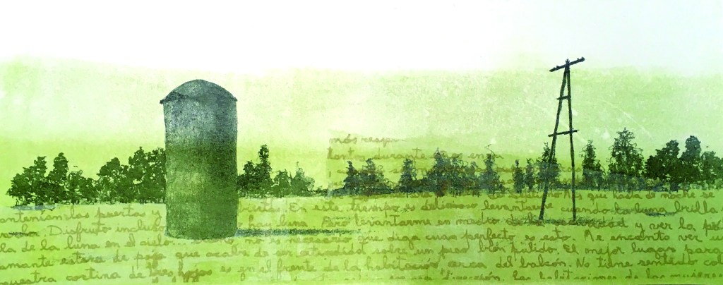 LUCIA TORRES – Serie «VIDA» 21 – Litografía 20x50cm – Año 2019