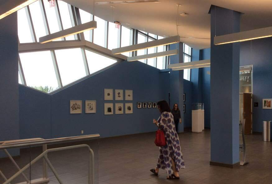 LUCIA TORRES «Migrante», en la presentación «Latinamerican women printing» en el Centro Cultural de Pompano Beach, 2017