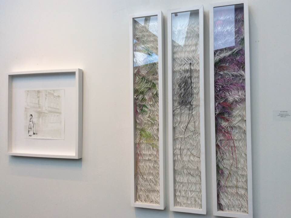 LUCIA TORRES «Migrante», en la presentación «Latinamerican women printing» en el Centro Cultural de Pompano Beach, 2017