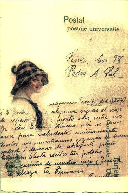 LUCIA TORRES «EL VIAJE» LXII - Transfer s/Velin Arches creme 250grs 1/1 - 28x19cm en marco 40x30cm - Año 2007