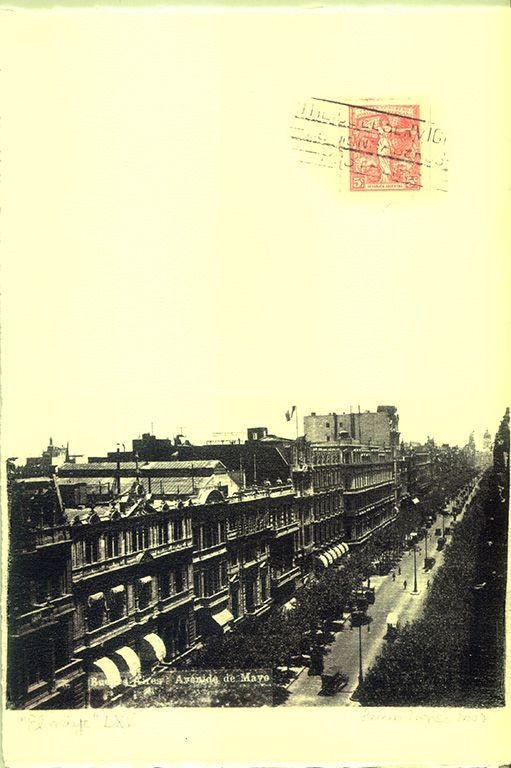 LUCIA TORRES «EL VIAJE» LXV - Transfer s/Velin Arches creme 250grs 1/1 - 28x19cm en marco 40x30cm - Año 2007