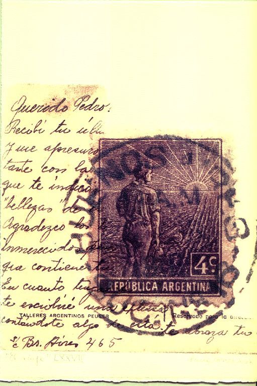 LUCIA TORRES «EL VIAJE» LXXVII - Transfer s/Velin Arches creme 250grs 1/1 - 28x19cm en marco 40x30cm - Año 2007