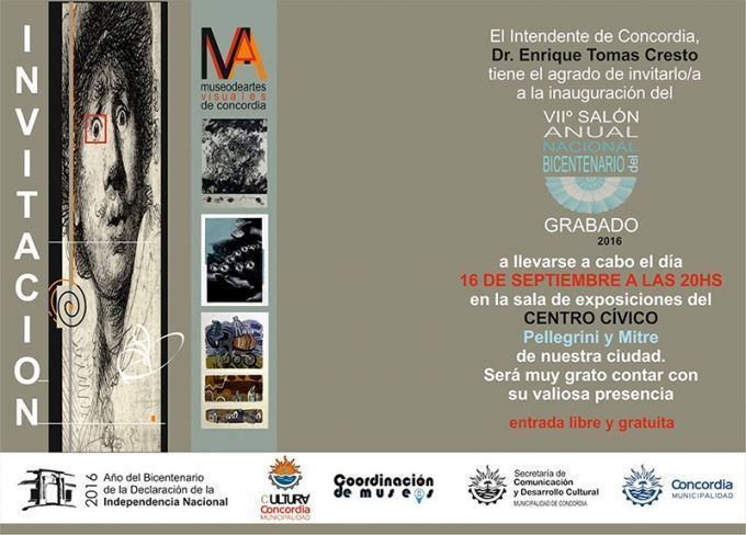 «VII Salón Anual Nacional del Bicentenerio» Mención en Grabado, Concordia