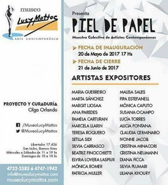 «Piel de papel» en el Museo Lucy Mattos, 2017