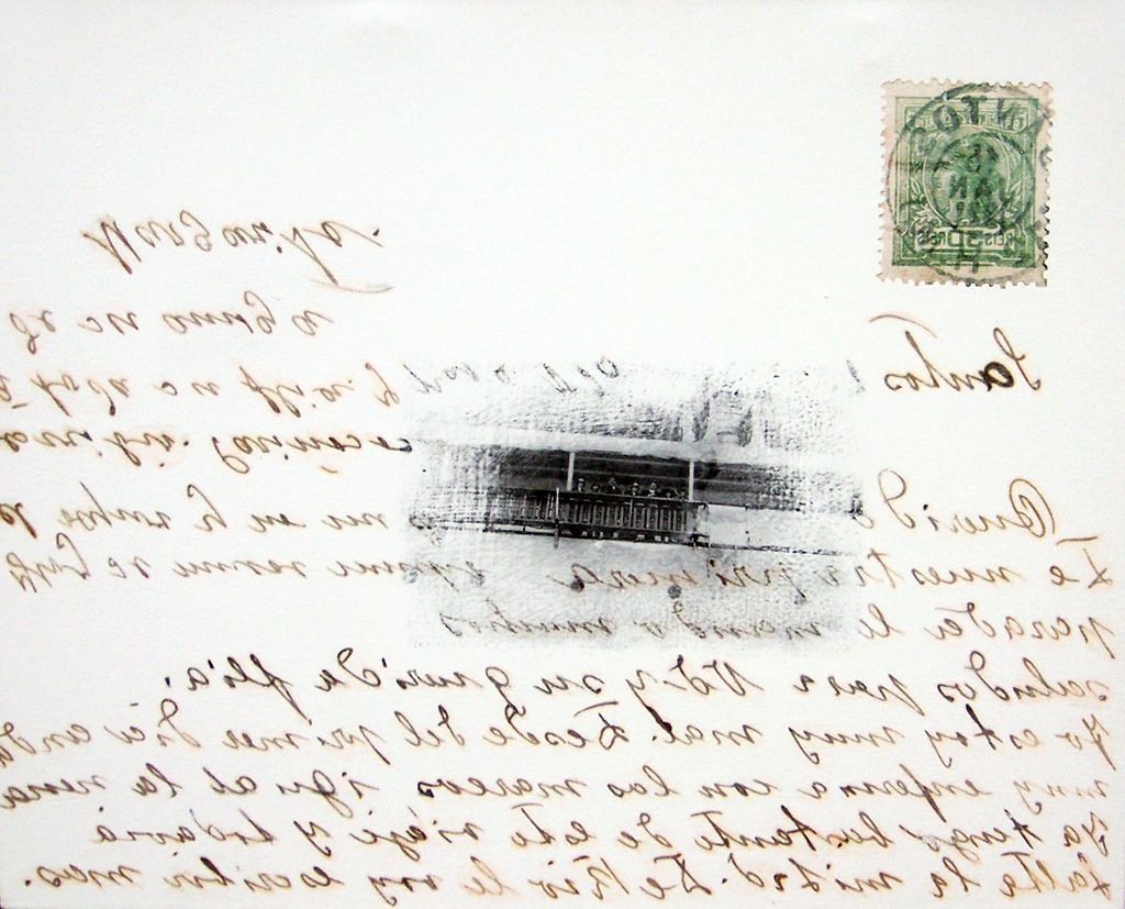 LUCIA TORRES «EL VIAJE» II - Transfer sobre canvas 80x100cm - Año 2007