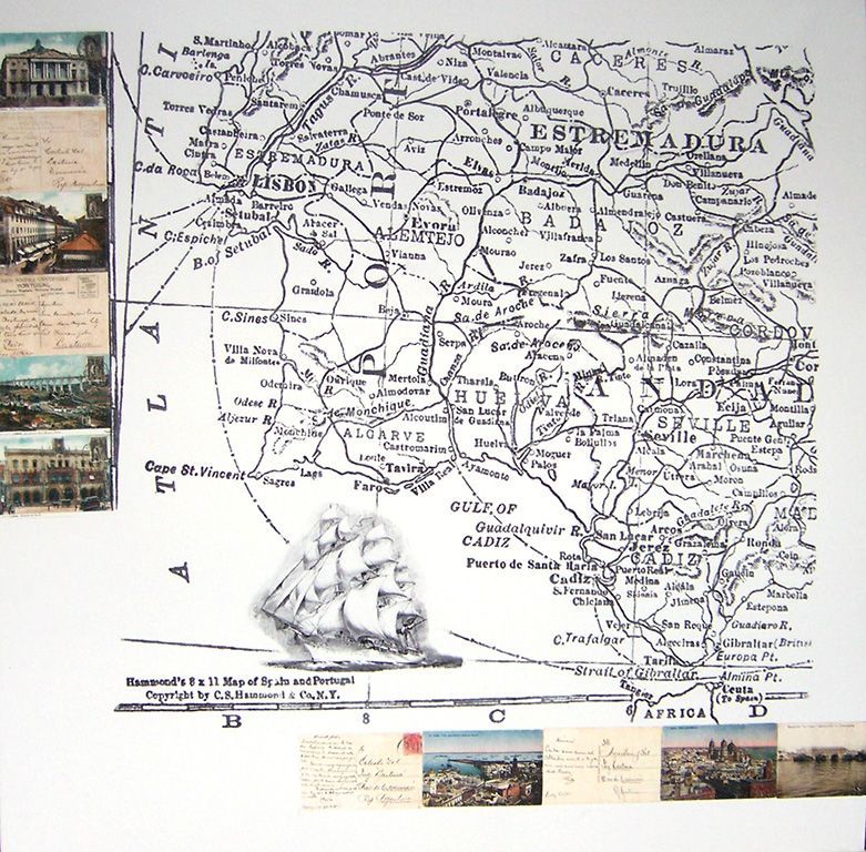 LUCIA TORRES «EL VIAJE» IV - Transfer sobre canvas 100x100cm - Año 2007