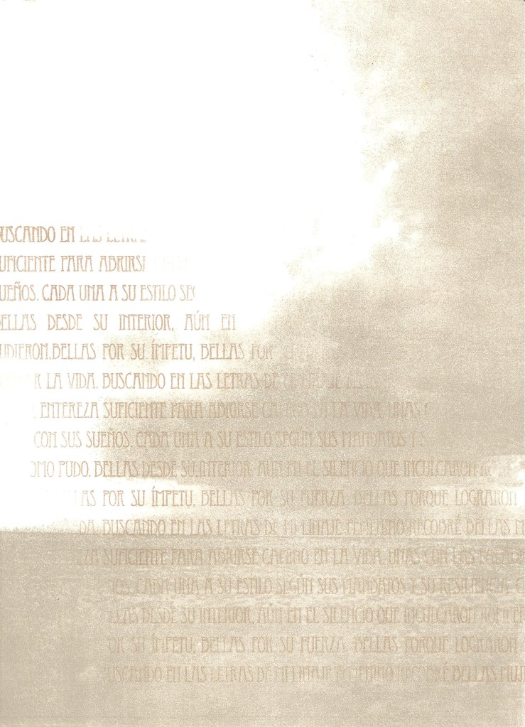 LUCIA TORRES «Migrante» 5 - Litografía en Poliester 30x19cm - Año 2013