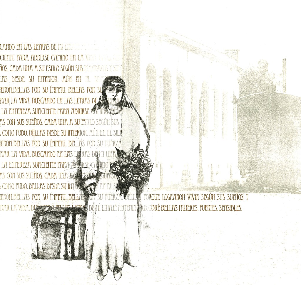 LUCIA TORRES «Migrante» 7 - Litografía en Poliester print 30x30cm - Año 2013