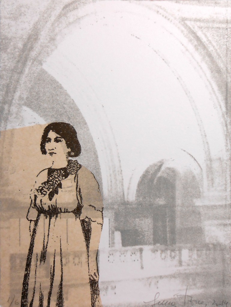 LUCIA TORRES «MIGRANTE» 100 - Litografía en Poliester 20x15cm - Año 2014