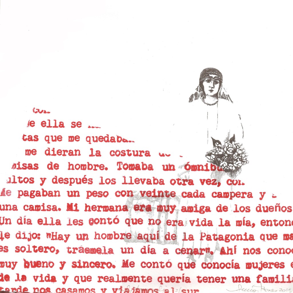 LUCIA TORRES «MIGRANTE» 117 - Litografía 30x30cm - Año 2015