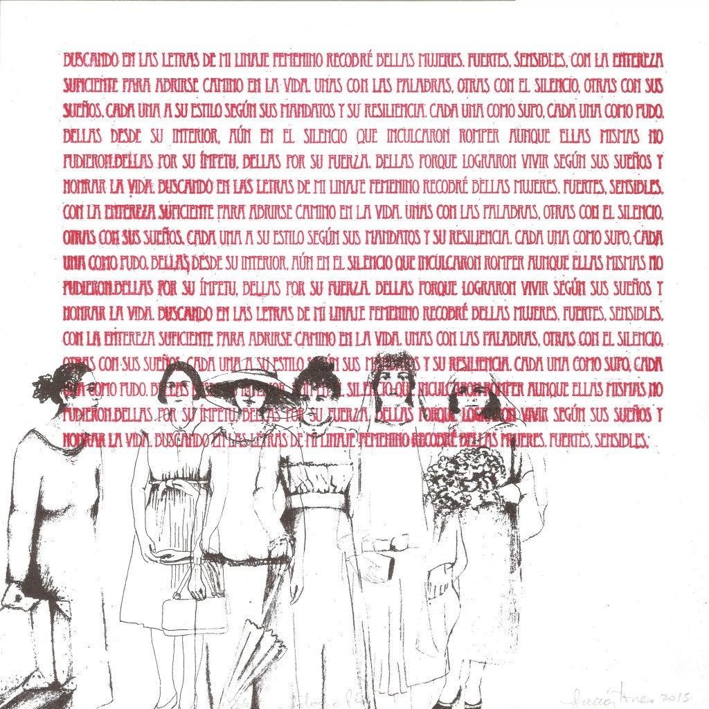 LUCIA TORRES «MIGRANTE» 123 - Litografía en Poliester 30x30cm - Año 2015