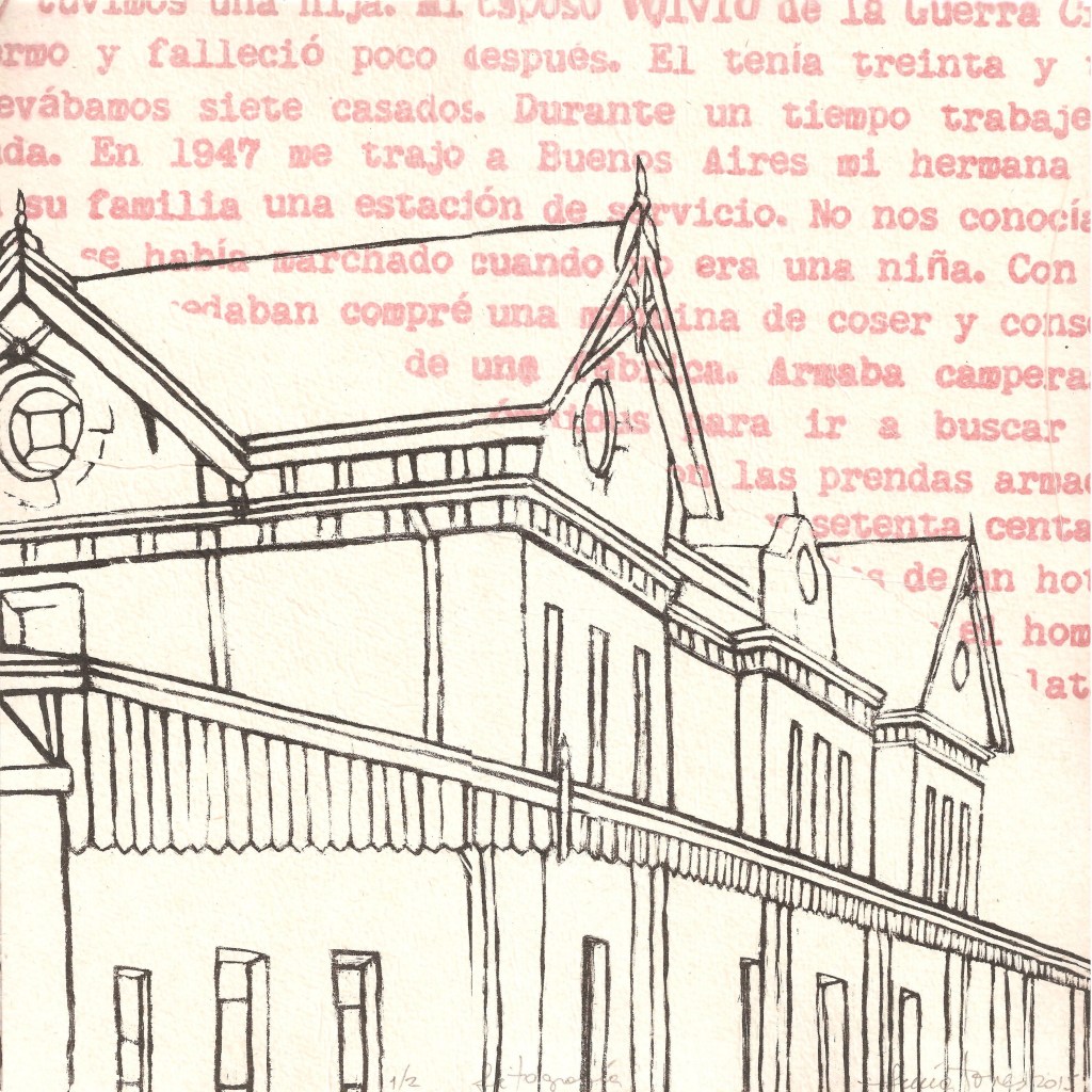 LUCIA TORRES «MIGRANTE» 124 - Litografía 30x30cm - Año 2015