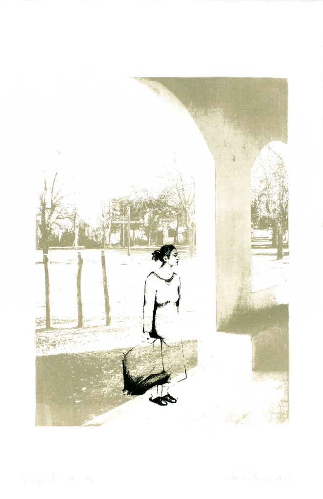 LUCIA TORRES «Migrante» 41 - Litografía 56x38cm - Año 2013