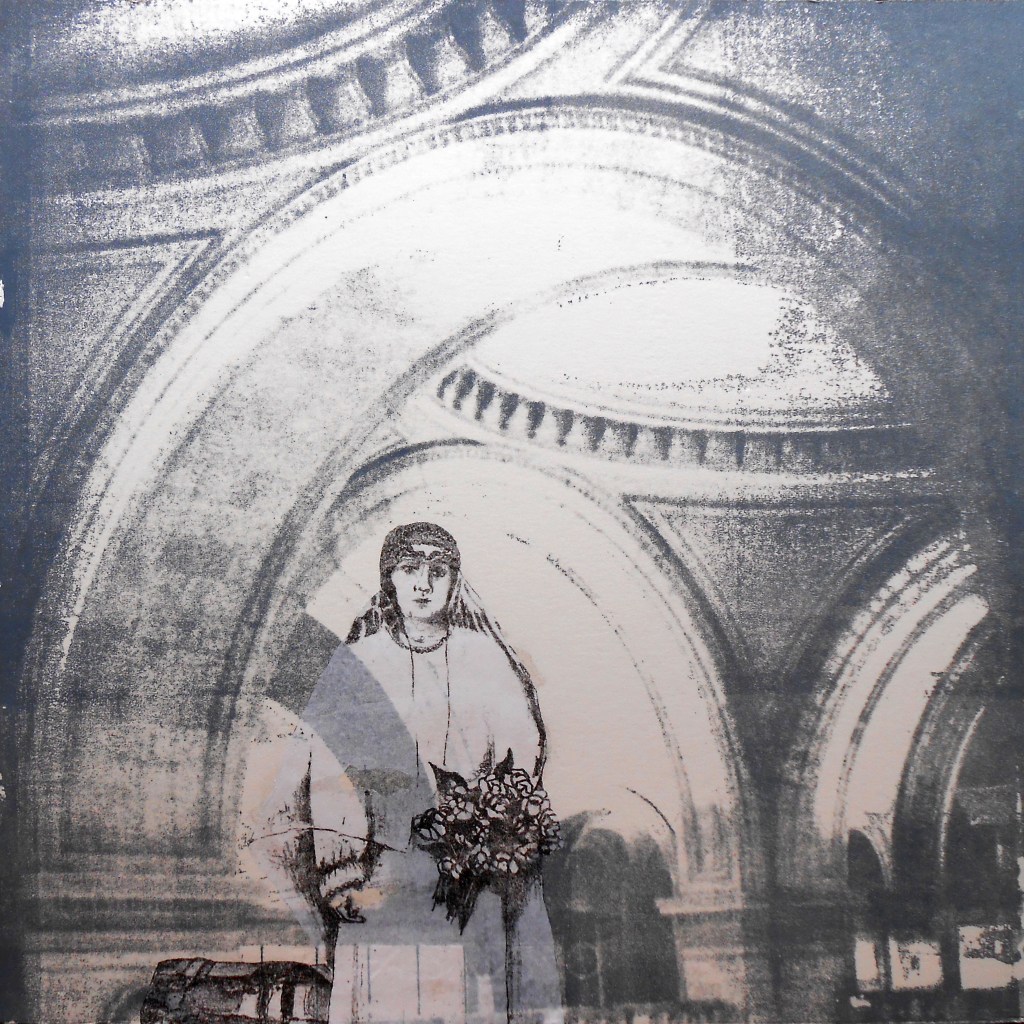 LUCIA TORRES «Migrante» 62- Litografía en Poliester 30x30cm - Año 2013