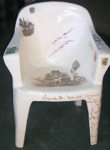 LUCIA TORRES «LO QUE QUEDA DEL VIAJE» Técnica mixta - Año 2009