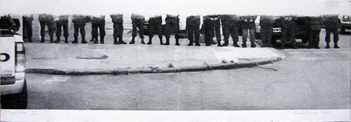 LUCIA TORRES «TERRITORIO» IX - Transfer 19x56cm - Año 2007