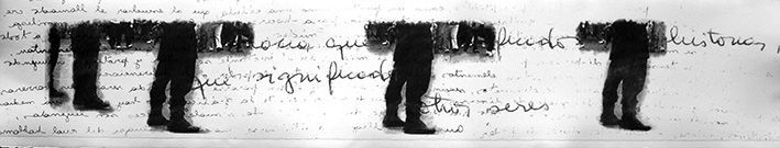 LUCIA TORRES «TERRITORIO» XLVII - Alugrafía Transfer 19x100cm - Año 2011