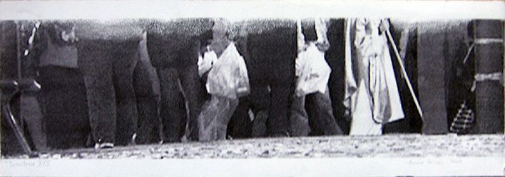 LUCIA TORRES «TERRITORIO» XVII - Transfer 19x56cm - Año 2007