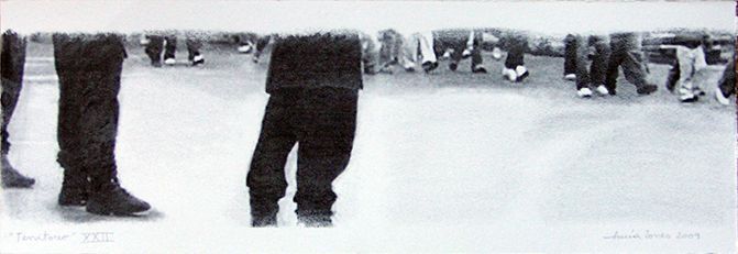 LUCIA TORRES «TERRITORIO» XXII - Transfer 19x56cm - Año 2010