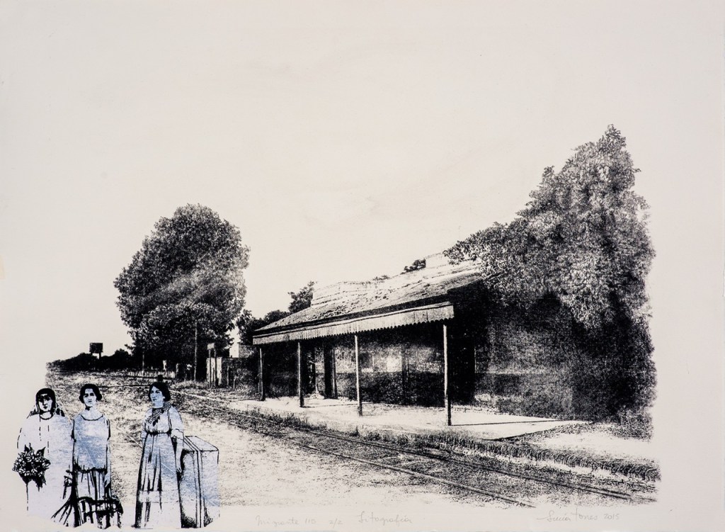 LUCIA TORRES «MIGRANTE» 115 - Litografía 80x100cm - Año 2015 - MENCIÓN XVI Salón de Entre Ríos, Museo Artemio Alisio