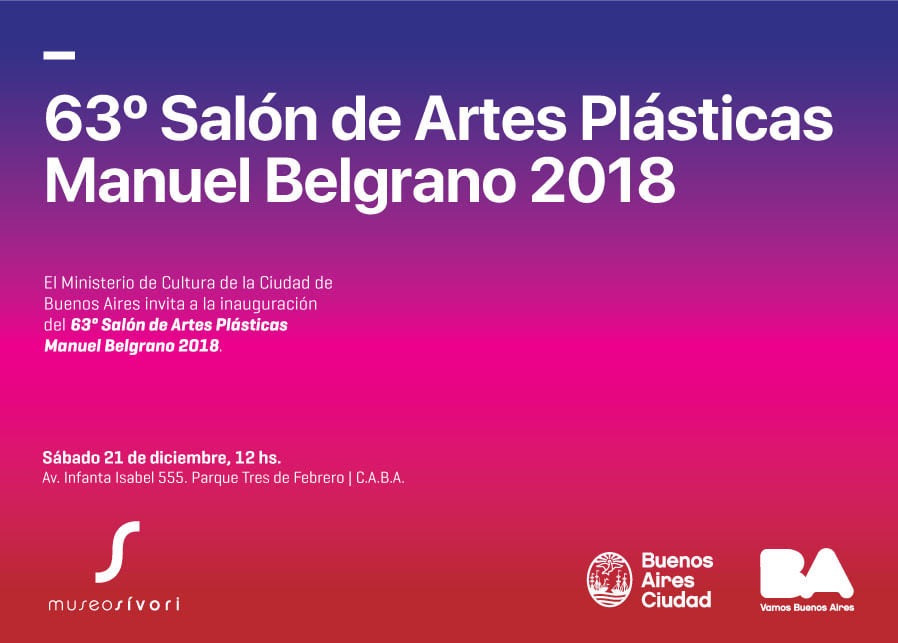 «63° Salón de Artes Plásticas Manuel Belgrano 2018», Museo Sívori, CABA