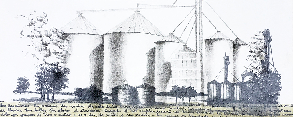 LUCIA TORRES «de la Serie VIDA 19» Litografia - 20x50cm - Año 2019 «STORIES PRINTED / HISTORIAS GRÁFICAS» Centro de Edición, en North Miami Public Library