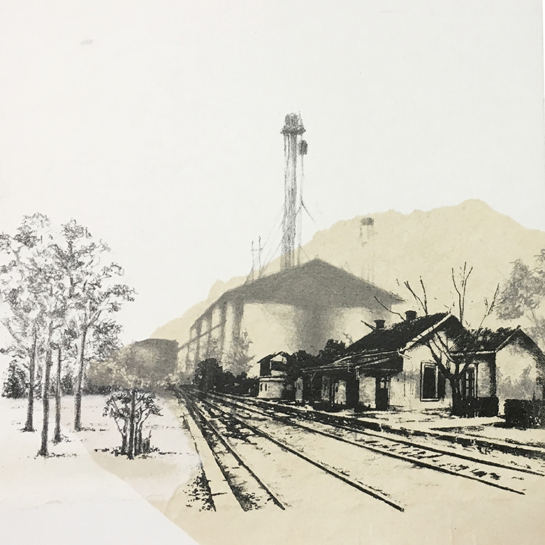 LUCIA TORRES con «Serie Vida 4» Litografía - 28x28cm - Año 2019 «FIG BILBAO 2020» Festival Internacional de Grabado y Arte sobre Papel, GalleryLabs, Bilbao - España