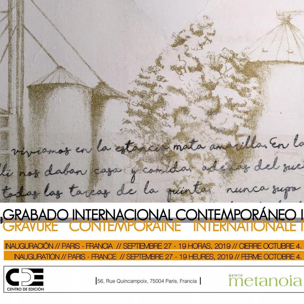 «GRAVURE CONTEMPORAINE INTERNATIONALE / GRABADO INTERNACIONAL CONTEMPORÁNEO», Centro de Edición CDE, París - Francia