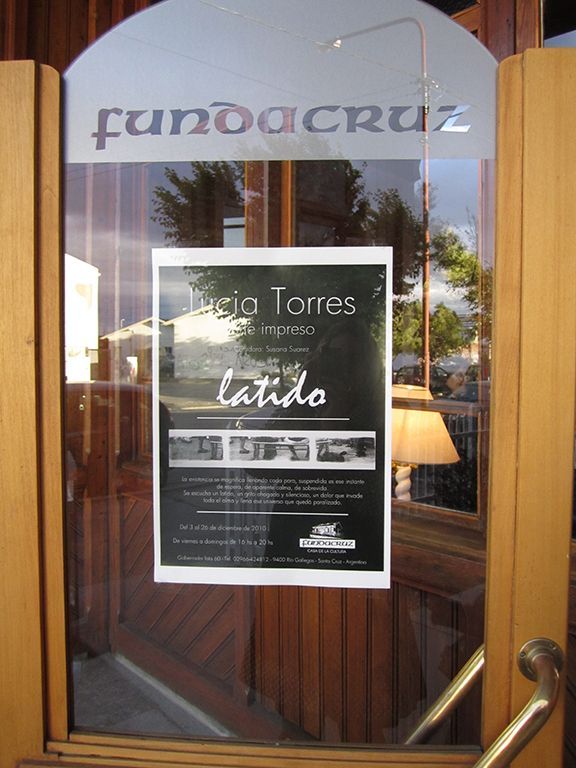 LUCIA TORRES con «LATIDO» en FUNDACRUZ, Casa de la Cultura de Río Gallegos, Santa Cruz