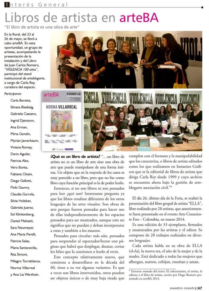 EL+LA Libros de Artista «ArteBA» Edición 23 - Año 2014
