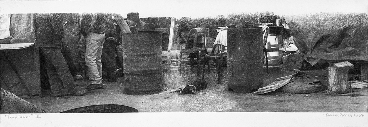 LUCIA TORRES «TERRITORIO» III – Transfer 19x56cm – Año 2007