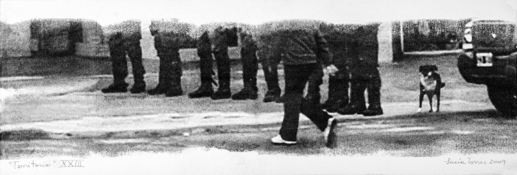 LUCIA TORRES «TERRITORIO» XXIII – Transfer 19x56cm – Año 2010