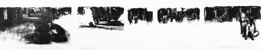 LUCIA TORRES «TERRITORIO» XXX – Litografía 19x100cm – Año 2011